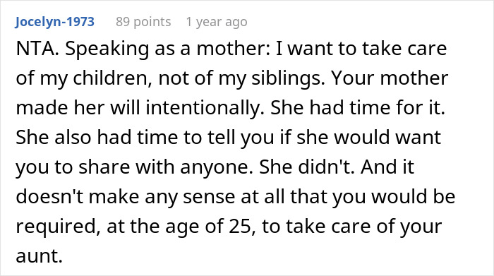 Aunts Feel Entitled To Inheritance: &ldquo;She Assumed We Would Share&rdquo;