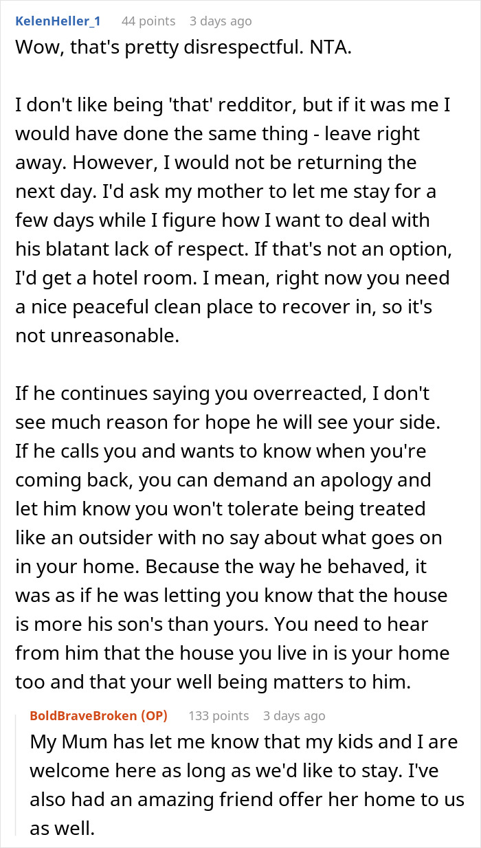 Woman Forced Out Of Her Home After Partner's Last-Minute Sleepover Plans Wreck Surgery Recovery Woman Forced Out Of Her Home After Partner's Last-Minute Sleepover Plans Wreck Surgery Recovery