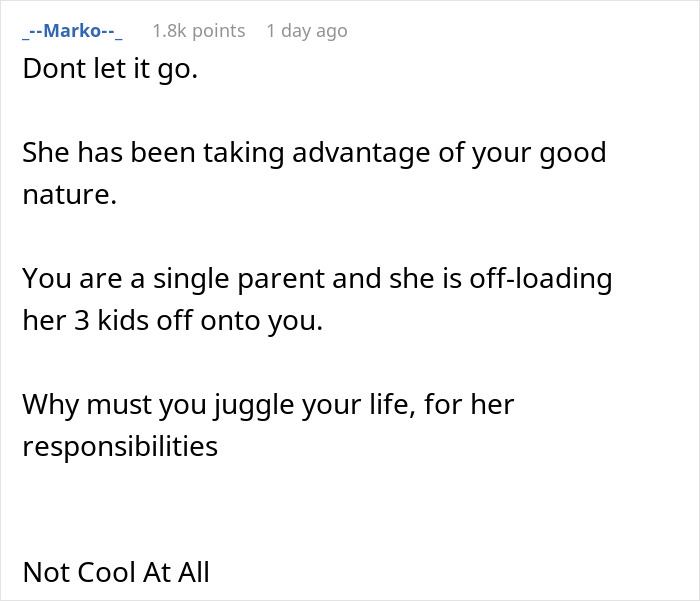 Widowed Dad Is Offended And Hurt By Sister’s Comment, Refuses To Babysit For Her Widowed Dad Is Offended And Hurt By Sister’s Comment, Refuses To Babysit For Her