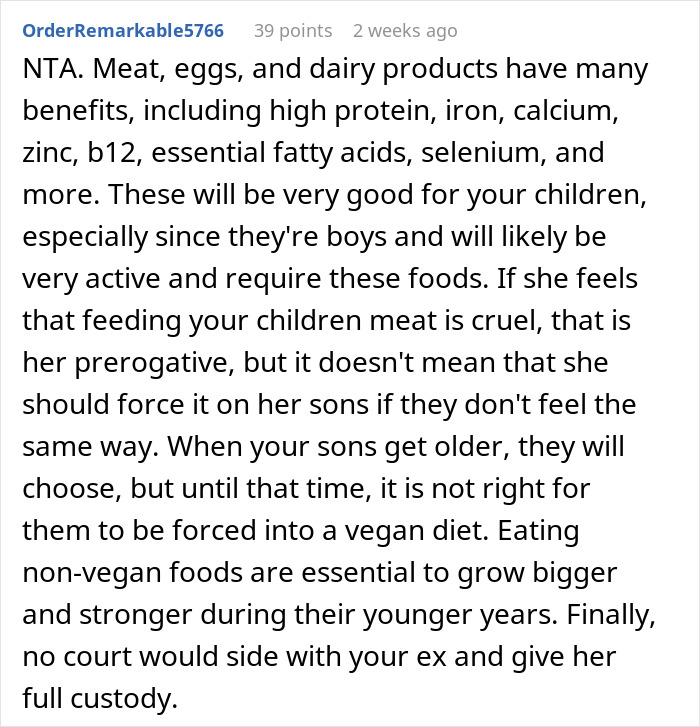 Dad Adds Meat To Vegan Kids’ Diets On Doctor’s Advice, Sparks Custody Battle With Furious Ex