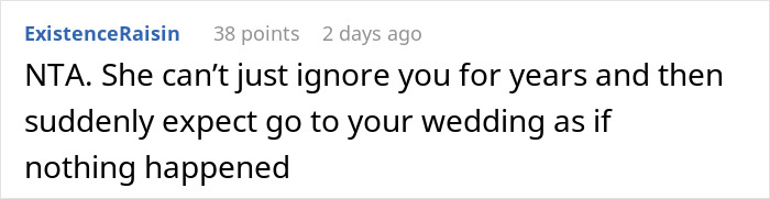 Guy Puts His Foot Down As Mom Asks To Be Center of His Wedding After She Neglected Him All His Life