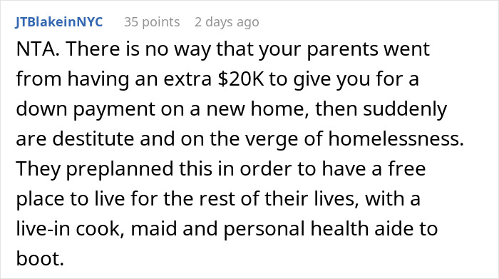 Son Refuses To Let Parents Move In, They're Furious: "Family Should Support Each Other" Son Refuses To Let Parents Move In, They're Furious: "Family Should Support Each Other"
