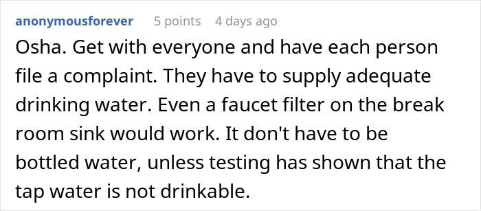 Boss Decides Warehouse Workers Don't Deserve Free Water Anymore, Flaunt Profits As Workers Suffer