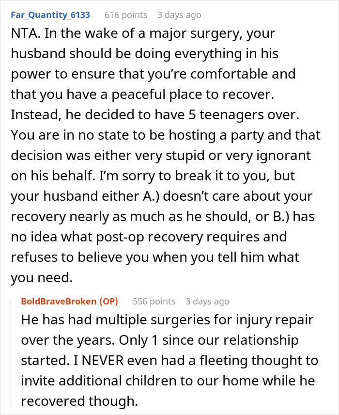 Woman Forced Out Of Her Home After Partner's Last-Minute Sleepover Plans Wreck Surgery Recovery Woman Forced Out Of Her Home After Partner's Last-Minute Sleepover Plans Wreck Surgery Recovery