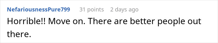 Reddit comment from user NefariousnessPure799 advising to move on from toxic friendship.