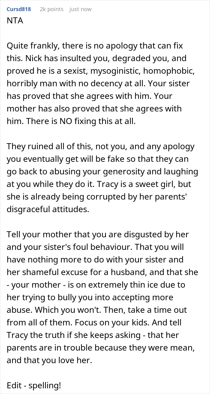 Man Always Babysits His Niece, But Refuses To Do So After She Calls Him A Slur Learned From Her Dad