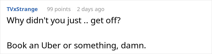 Comment section on a train detour story with users discussing alternative travel options. Comment section on a train detour story with users discussing alternative travel options.