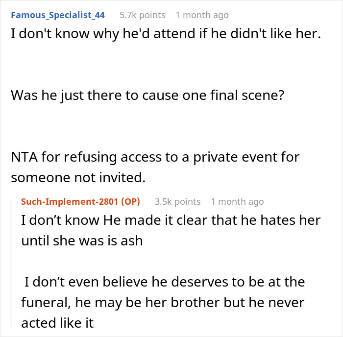 Late Sister's Last Wish Of Banning Bro From Funeral Causes Drama After Sibling Complies