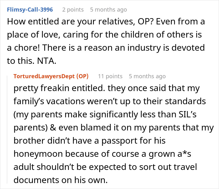 Aunt Wrongly Takes Heat From Folks For 'Poor Babysitting,' Refuses To Help Them With Niece At All Aunt Wrongly Takes Heat From Folks For 'Poor Babysitting,' Refuses To Help Them With Niece At All