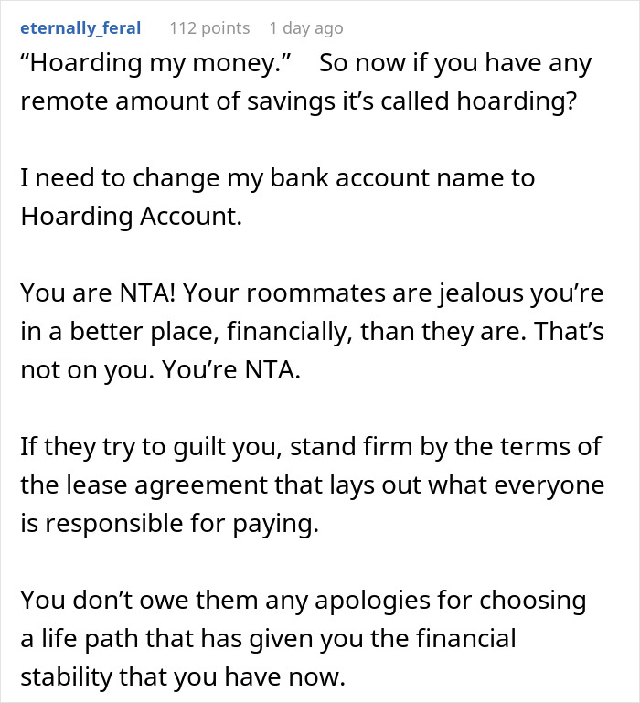 Woman Decides To Move Out After Roommates Find Out Her Salary: "Been Struggling To Pay Rent" Woman Decides To Move Out After Roommates Find Out Her Salary: "Been Struggling To Pay Rent"