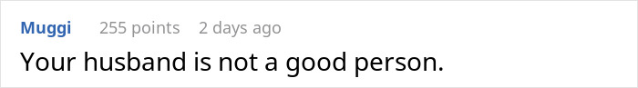 Comment reading "Your husband is not a good person" related to TikTok trend confession.