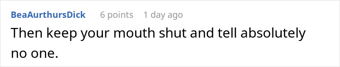 Reddit comment advising secrecy about lying on resume for finance job.