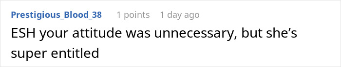 Reddit comment about an unnecessary attitude during a dramatic plane seat incident.