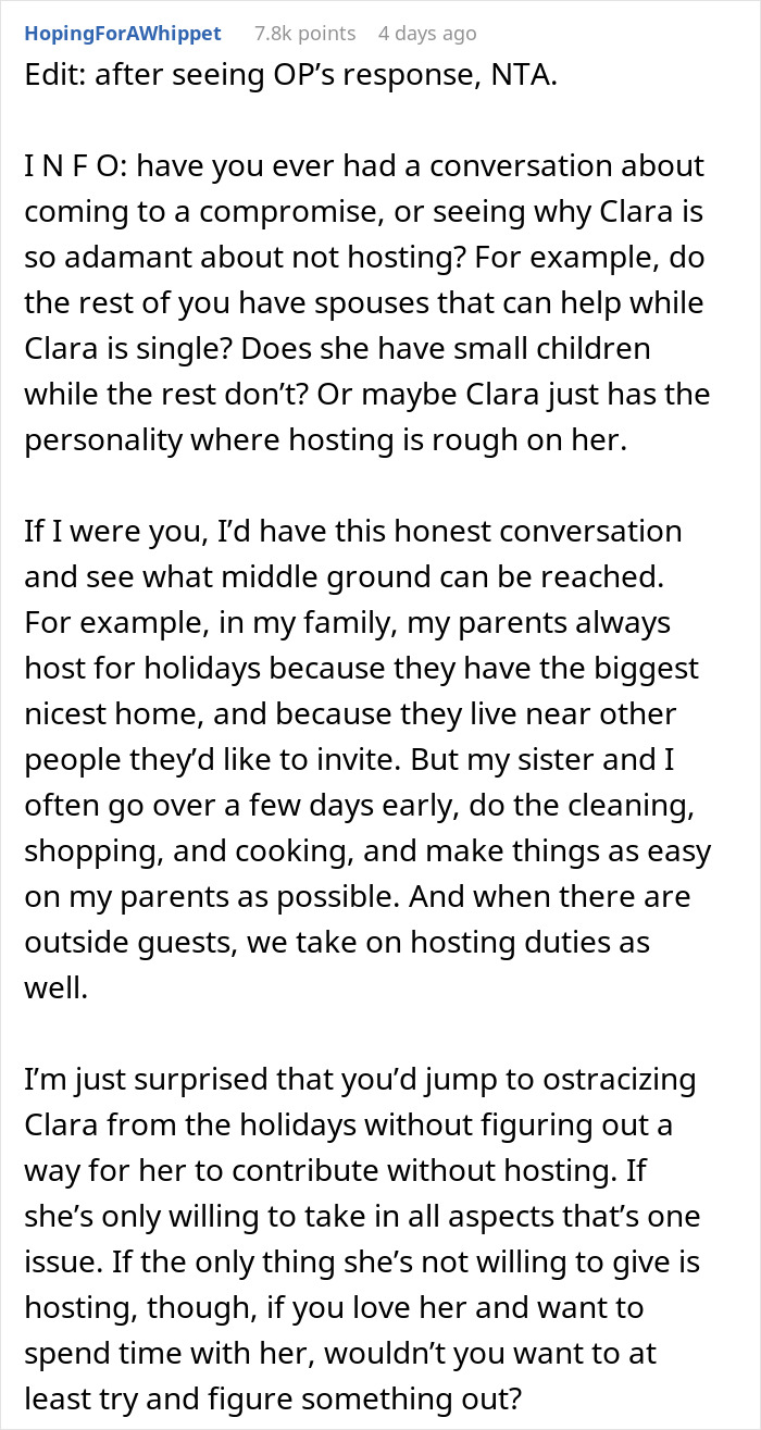 “Am I A Jerk For Uninviting My Daughter To Thanksgiving Since She Won’t Host It?” “Am I A Jerk For Uninviting My Daughter To Thanksgiving Since She Won’t Host It?”