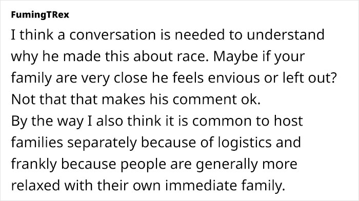 Guy Goes Dramatic Over Wife’s Idea To Throw 2 Different Xmas Parties For Relatives, Says It’s Racist Guy Goes Dramatic Over Wife’s Idea To Throw 2 Different Xmas Parties For Relatives, Says It’s Racist