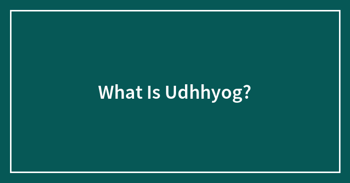 What Is Udhhyog?