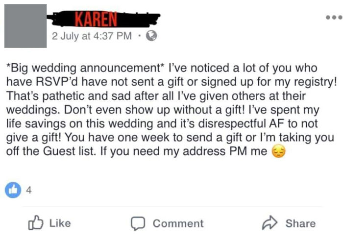 Watch Out For Bridezilla Karen