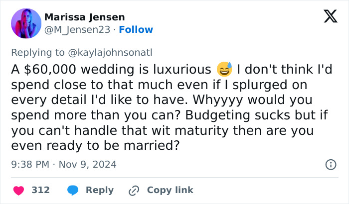 Couple Get $3000 In Gifts From Their $60k Wedding: "We're Freaking Out And Really Devastated"