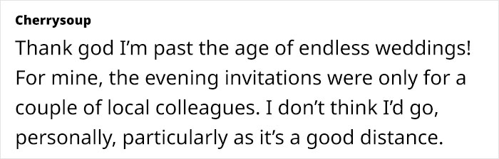 &ldquo;I&rsquo;d Be Hurt Too&rdquo;: Woman Seeks Advice After Getting Evening-Only Invitation To Brother&rsquo;s Wedding