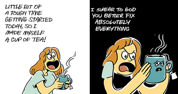 Absurd Life Moments And Cat Humor: 37 New Relatable Comics By Maritsa Patrinos (New Pics)