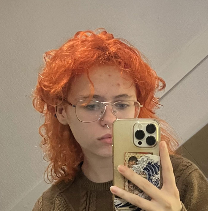 Recently Tried To Dye My Hair Red, But It Came Out Bright Orange