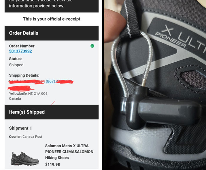 Ordered These Shoes Online, Came With Bonus Security Tag