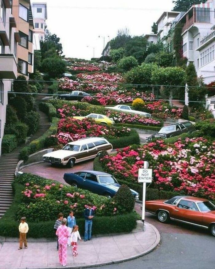 San Francisco’s Lombard Street In 1975