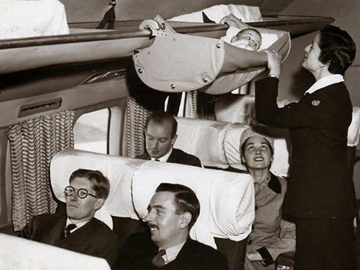 How Babies Traveled On Airplanes 1960's