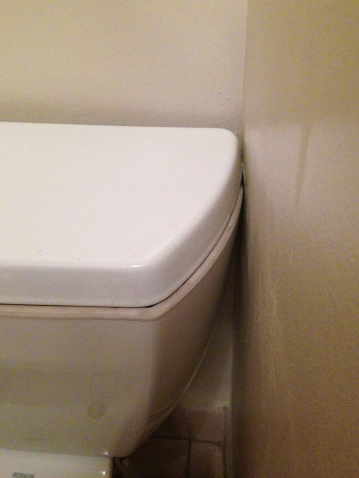 My Toilet Was Installed Too Close To The Wall So I Can't Fit The Cover On The Tank