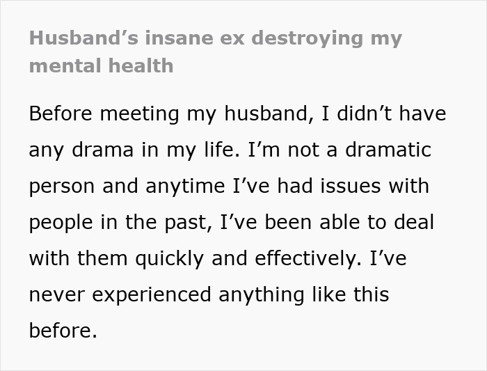 Woman At Her Wits&rsquo; End Due To Husband's Ex's Abusive And Terrible Behavior, Wonders What To Do