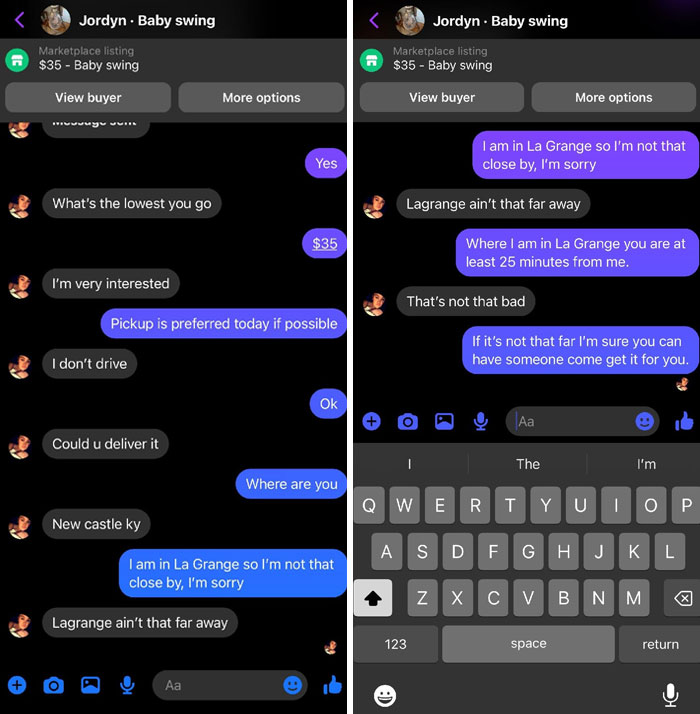 Trying To Sell A Baby Swing