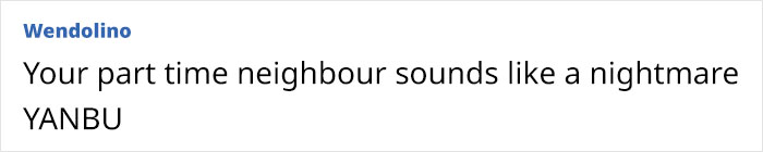 Comment about neighbors not being welcoming like in a Hallmark movie.