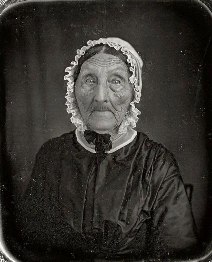 Una de las personas más ancianas fotografiada en 1840-1850