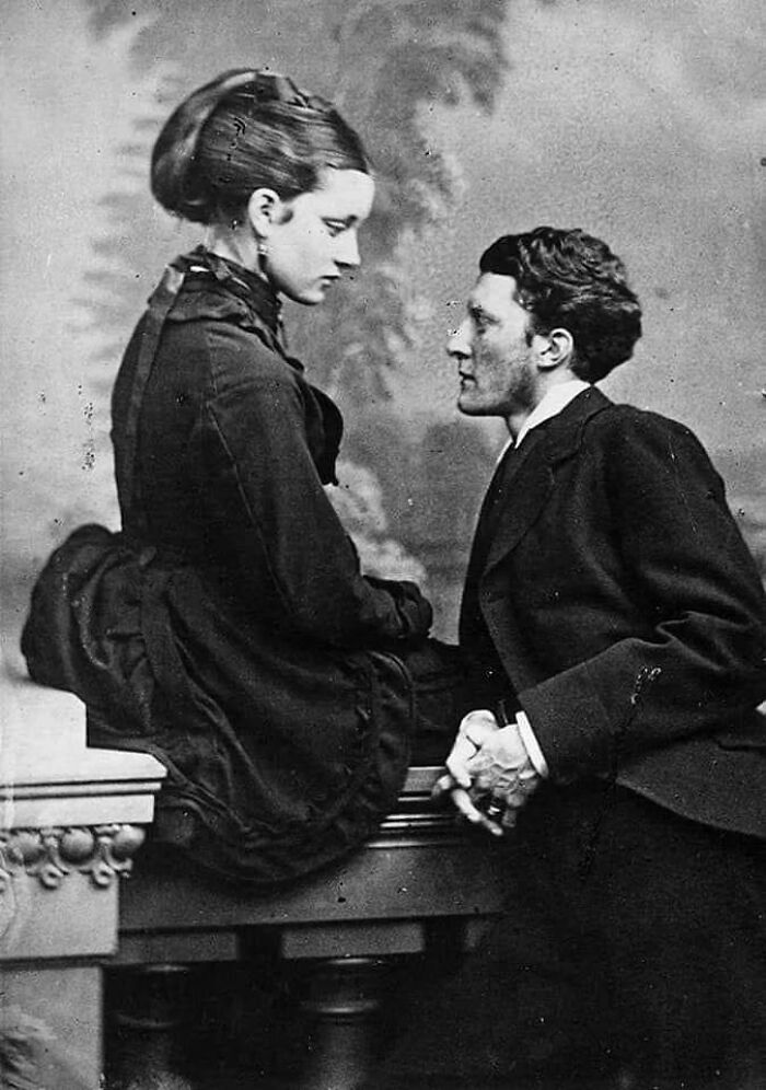 Hermosa pareja de hace más de 160 años