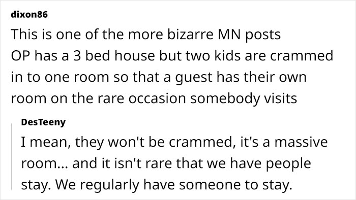 Netizens Call Out Friend For Telling Woman That Her 2 Kids Sharing A Room Shows Poverty Netizens Call Out Friend For Telling Woman That Her 2 Kids Sharing A Room Shows Poverty