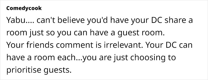 Netizens Call Out Friend For Telling Woman That Her 2 Kids Sharing A Room Shows Poverty Netizens Call Out Friend For Telling Woman That Her 2 Kids Sharing A Room Shows Poverty