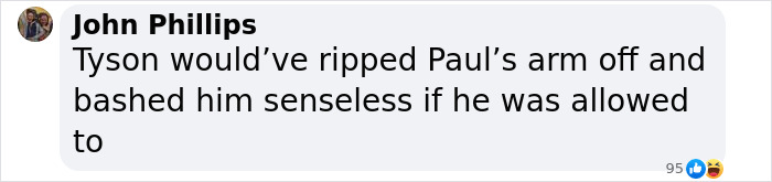 Comment by John Phillips discussing boxing suspension with aggressive language. Comment by John Phillips discussing boxing suspension with aggressive language.