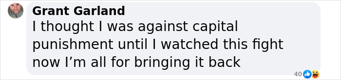 Grant Garland comments on boxing match, referencing capital punishment. Grant Garland comments on boxing match, referencing capital punishment.