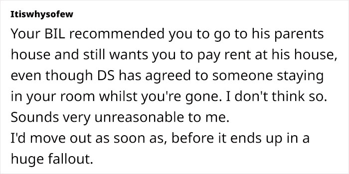 Text discussion about refusing to pay rent, highlighting a disagreement over rent payment while away. Text discussion about refusing to pay rent, highlighting a disagreement over rent payment while away.