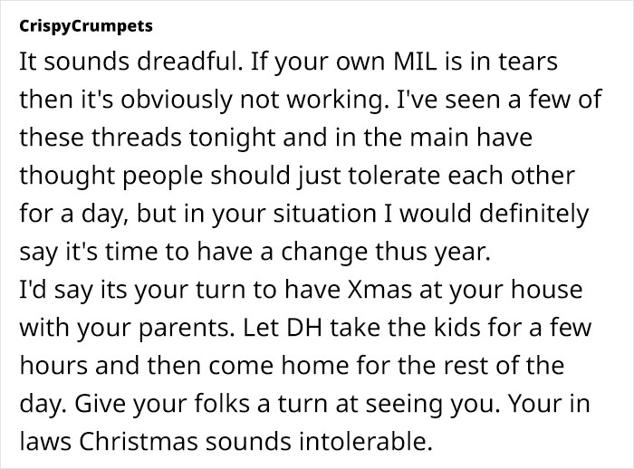 Woman Despises Idea Of Spending Another Xmas With Husband’s Toxic Family, Hubby Says Stay Home Woman Despises Idea Of Spending Another Xmas With Husband’s Toxic Family, Hubby Says Stay Home