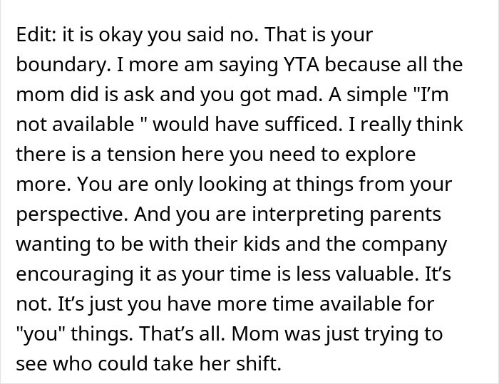 Mom Wants Coworker To Cover Her On Holiday Because She Doesn&rsquo;t Have Kids, Gets A Reality Check