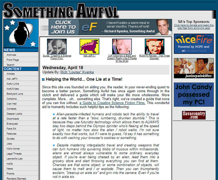 28 Notable Websites From The Dawn Of The Internet That Young People Surely Missed Out On