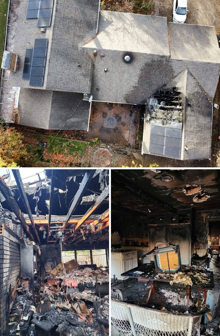 Grandparents House Caught Fire While They Were Away For Thanksgiving