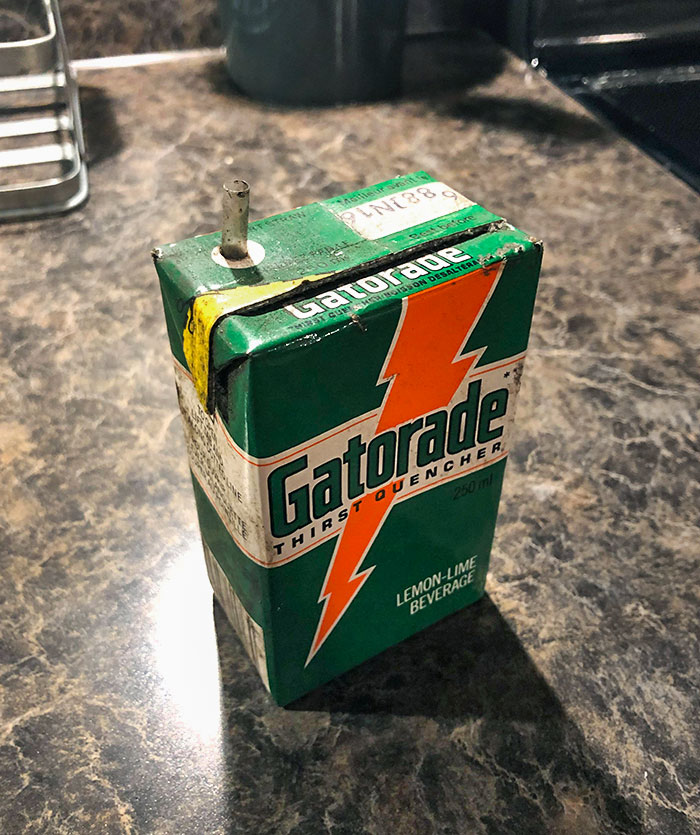 I Work For The Railway And Found This Gatorade Carton In Near Mint Condition In A Tunnel. Date On The Top Says June 16, 1988