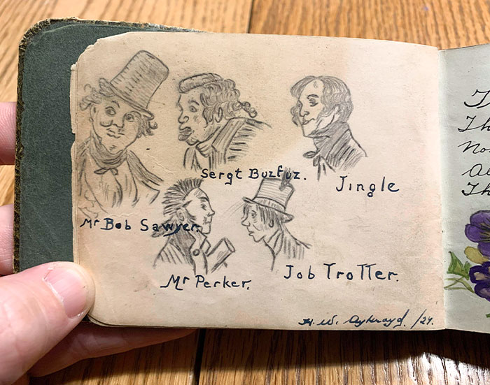 My Great Grandmothers Sketches Of Her Teachers 1924