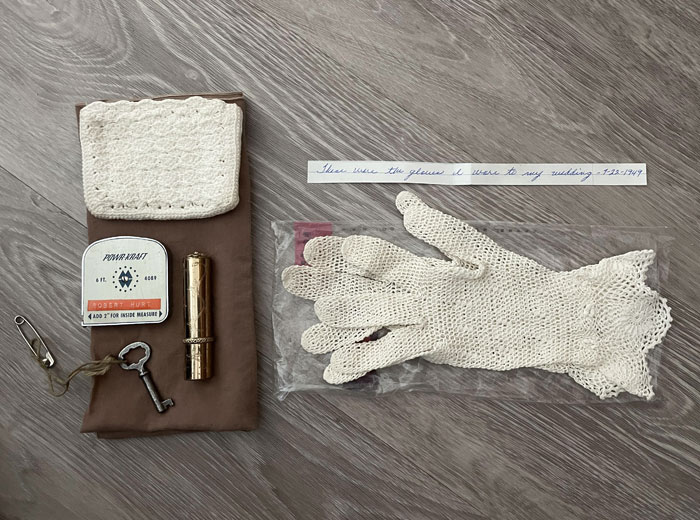Bought A Dresser Off Marketplace And Found Some Vintage Goodies & “The Gloves I Wore To My Wedding 7-22-1949”