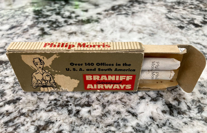 1950’s Cigarettes With Your Inflight Meal