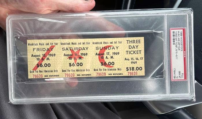 Psa 10 Graded Woodstock Ticket
