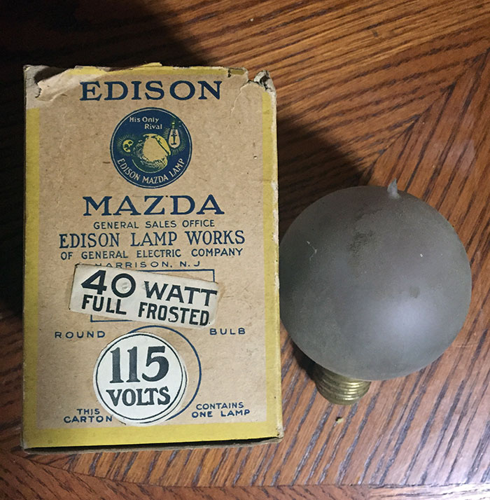 Found This Original 1914 Edison Lightbulb