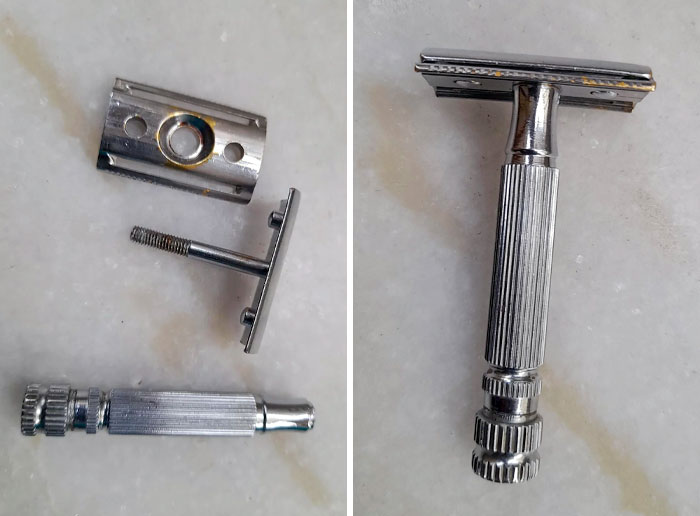 A Shaving Razor, My Dad Purchased When He Was In College In 1976; In Palayamkottai. He's Been Using It Since Then For 46 Years.